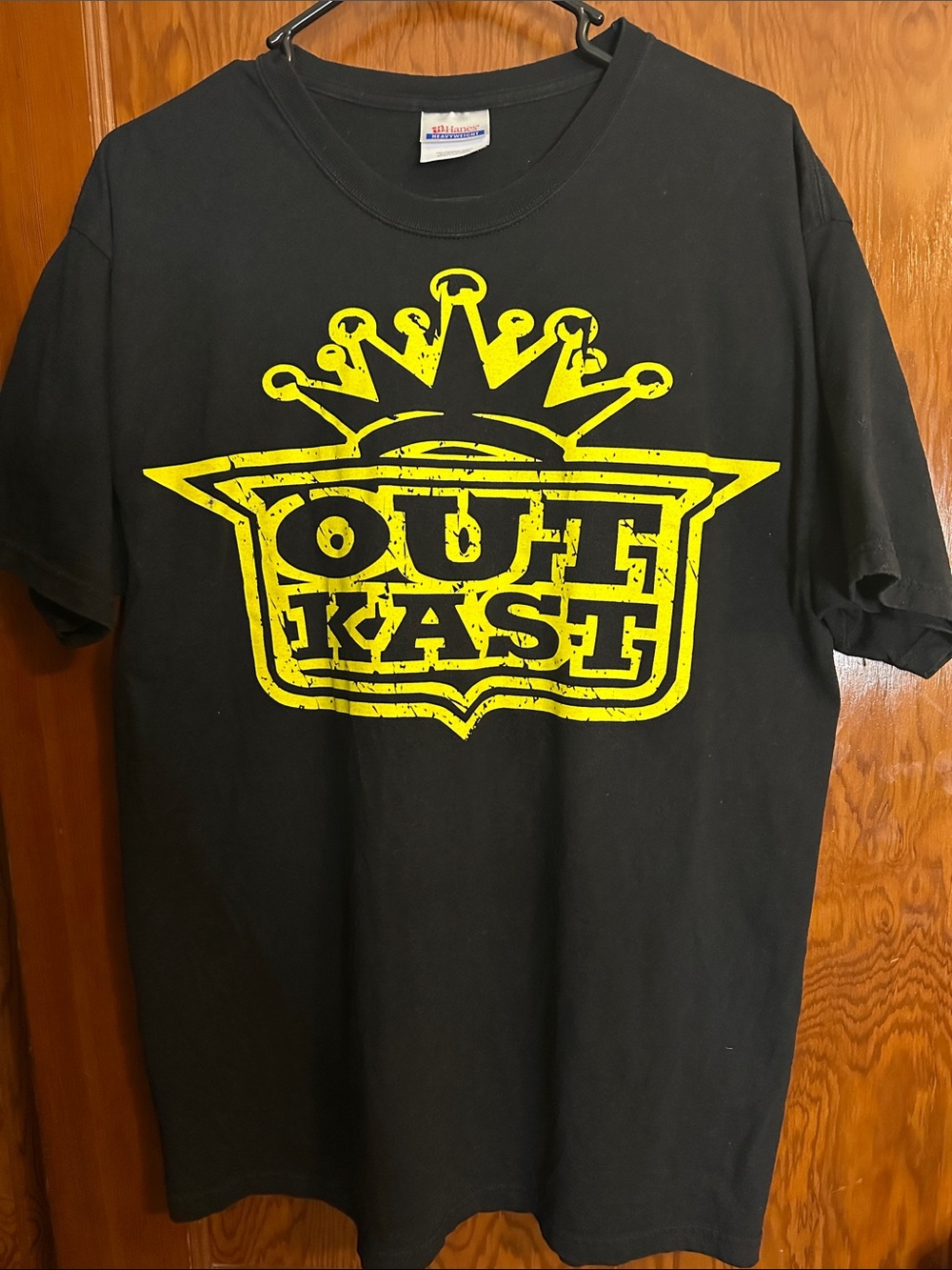 VINTAGE OUTKAST TEE SHIRT BLACK YELLOW MENS LARGE